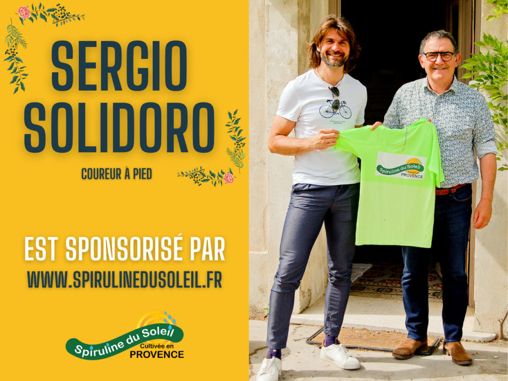 Sponsoring avec Sergio SOLIDORO et la Spiruline du Soleil